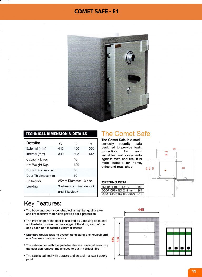 COMET HOME SAFE Global Safe